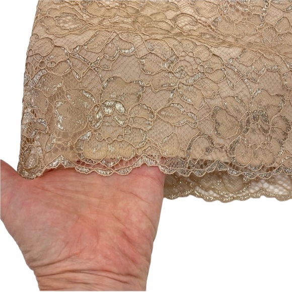 NWT J. Crew Metallic Tie Neck Top XS Nude - Picture 13 of 16